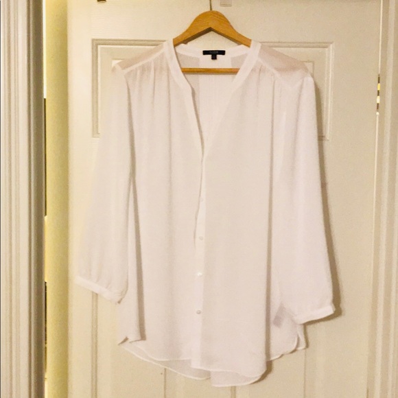 White Pleat Back Blouse - Picture 3 of 5